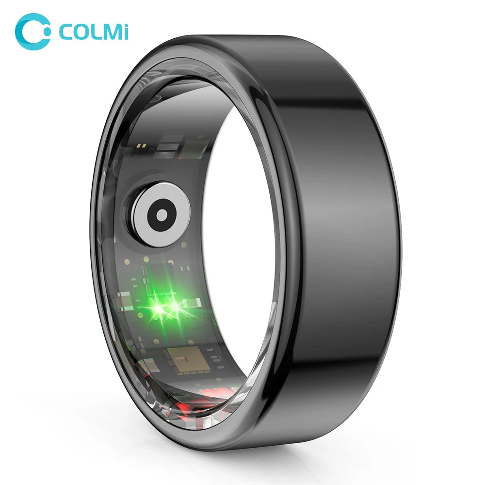 R02 Smart Ring Military Grade Titanium Steel Shell Health Monitoring IP68 & 3ATM Waterproof Multi-Sport Modes